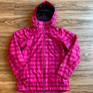 Columbia 2-in-1 Ski/Snow Jacket ~ Pink Plaid